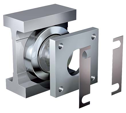 Flange plates square for Combined Bearings an Radial Bearings