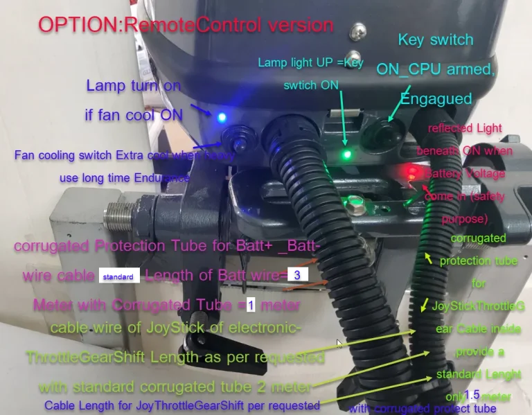 electric outboard control panel