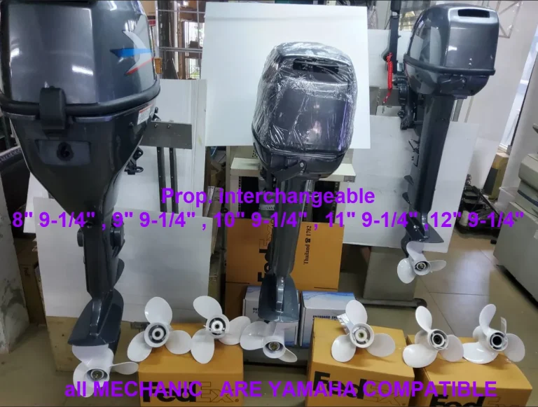 electric outboard prop interchangeable