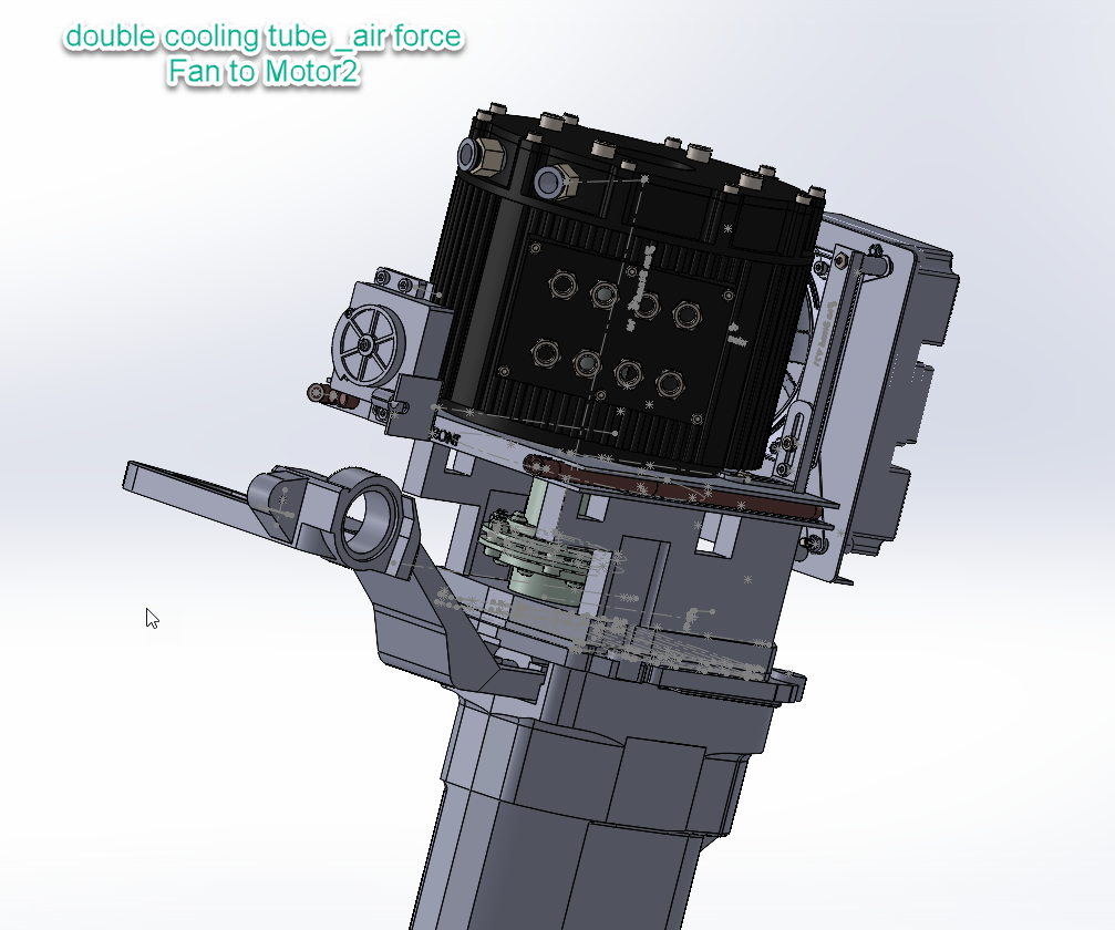 electric outboard double water cool both upper and lower