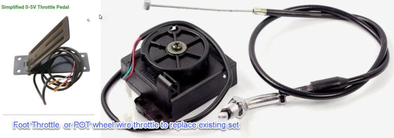 Foot Throttle or POT wheel wire throttle to replace existing set