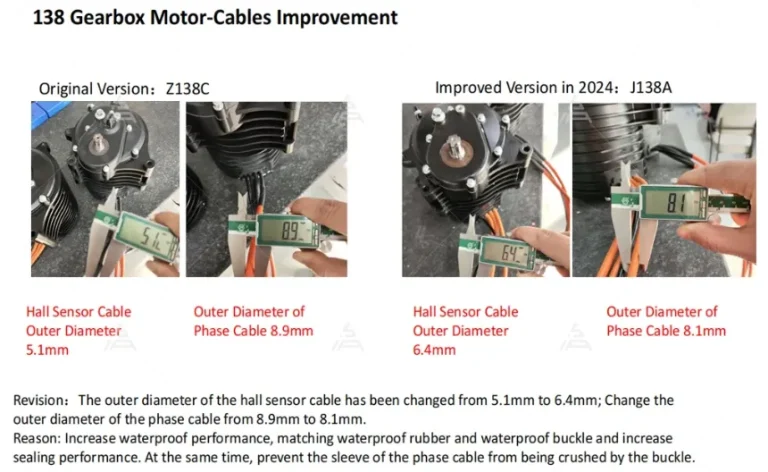 QS138 70H V3 cable wire improved