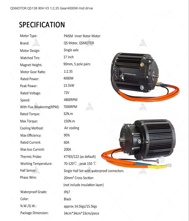 QS138 90H V3 technical data