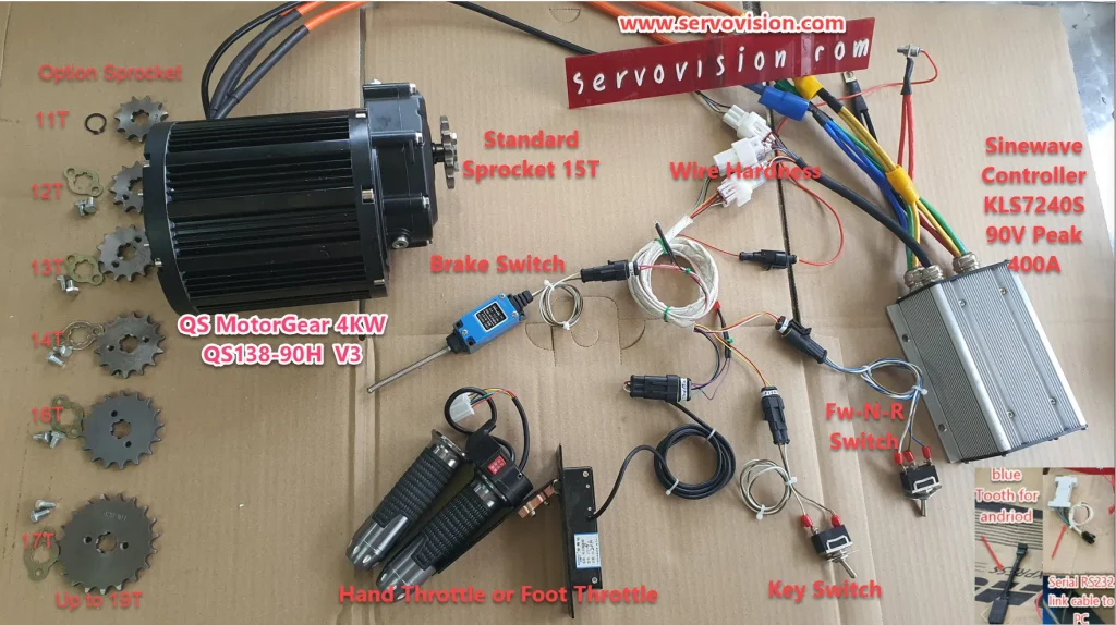 QSMotorGear4Kw_138 90H V3 KitSet