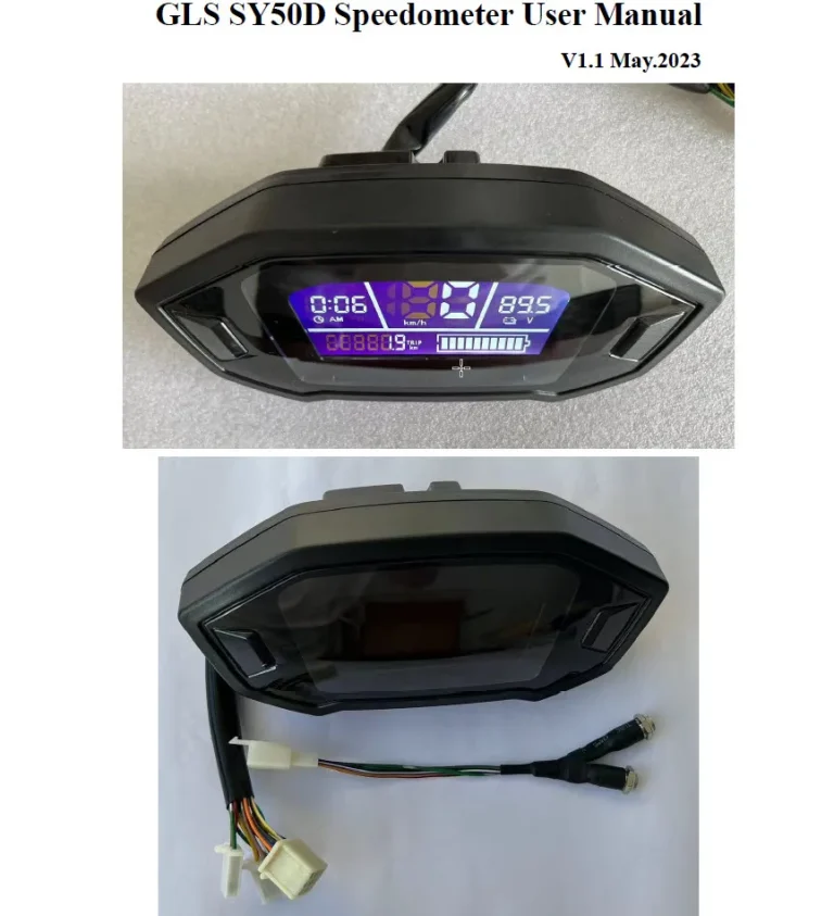 Speedo meter SY05D dashboard display