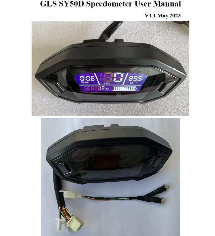 Speedo meter SY05D dashboard display