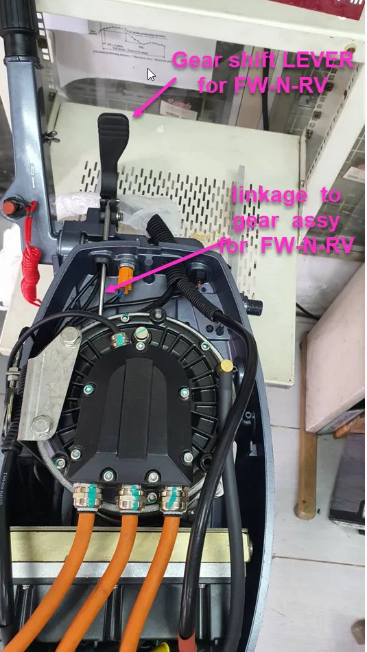 electric outboard 10HP tiller control Remote control