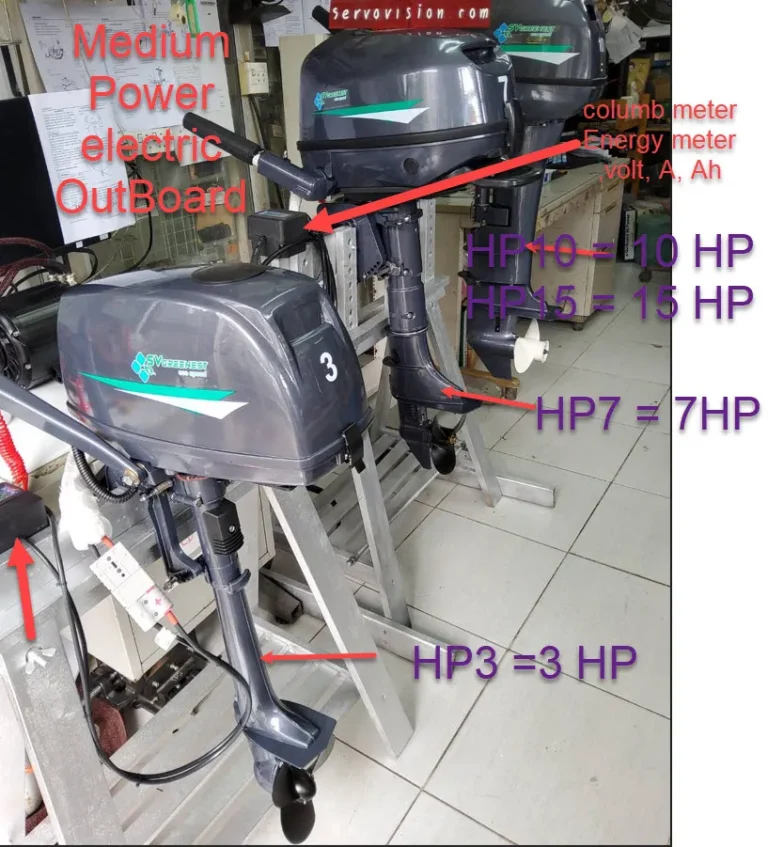 electric outboard family 3HP up to 15HP