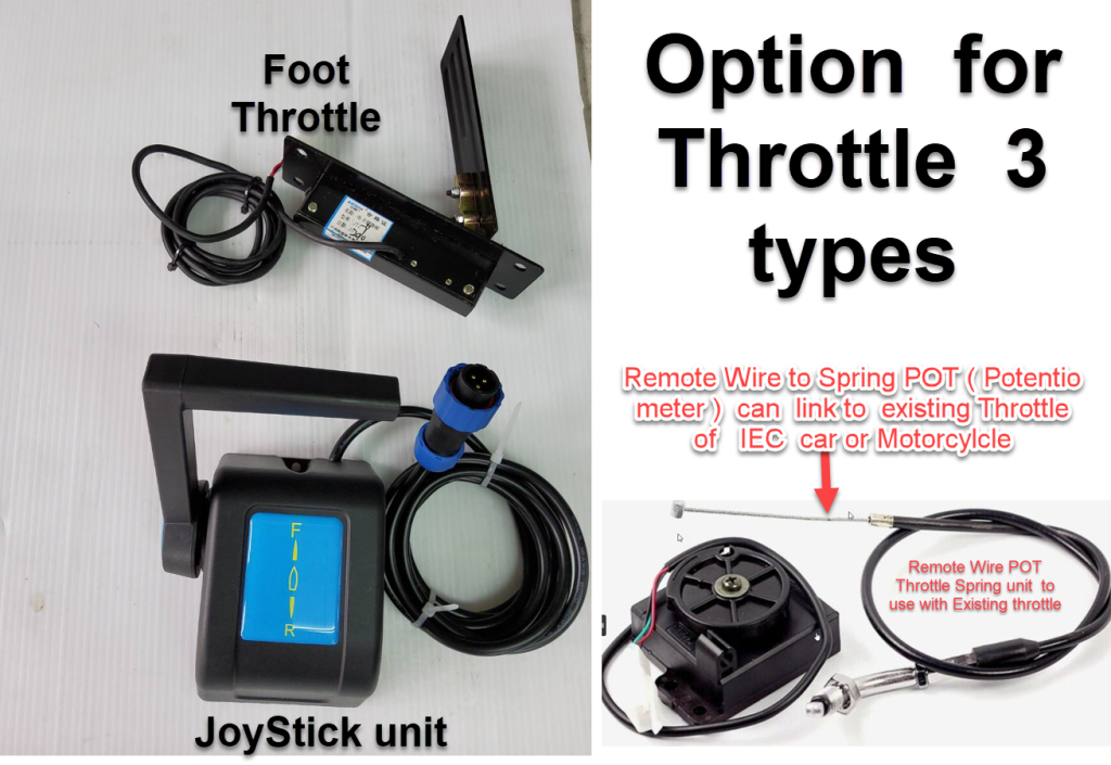 EV hand Throttle foot throttle or Joystick