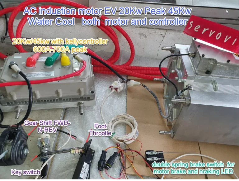 AC induction motor EV 20Kw Peak 45Kw Water Cool