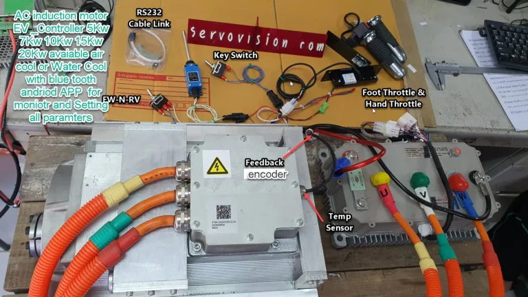 AC induction motor EV_Controller 5Kw 7Kw 10Kw 15Kw 20Kw avaiable air cool or Water Cool