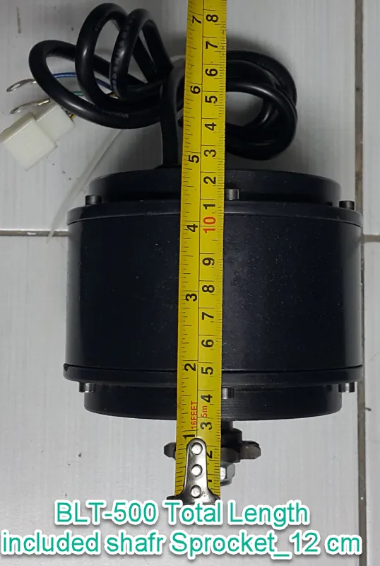 BLT-500 Total Length included shafr Sprocket_12 cm