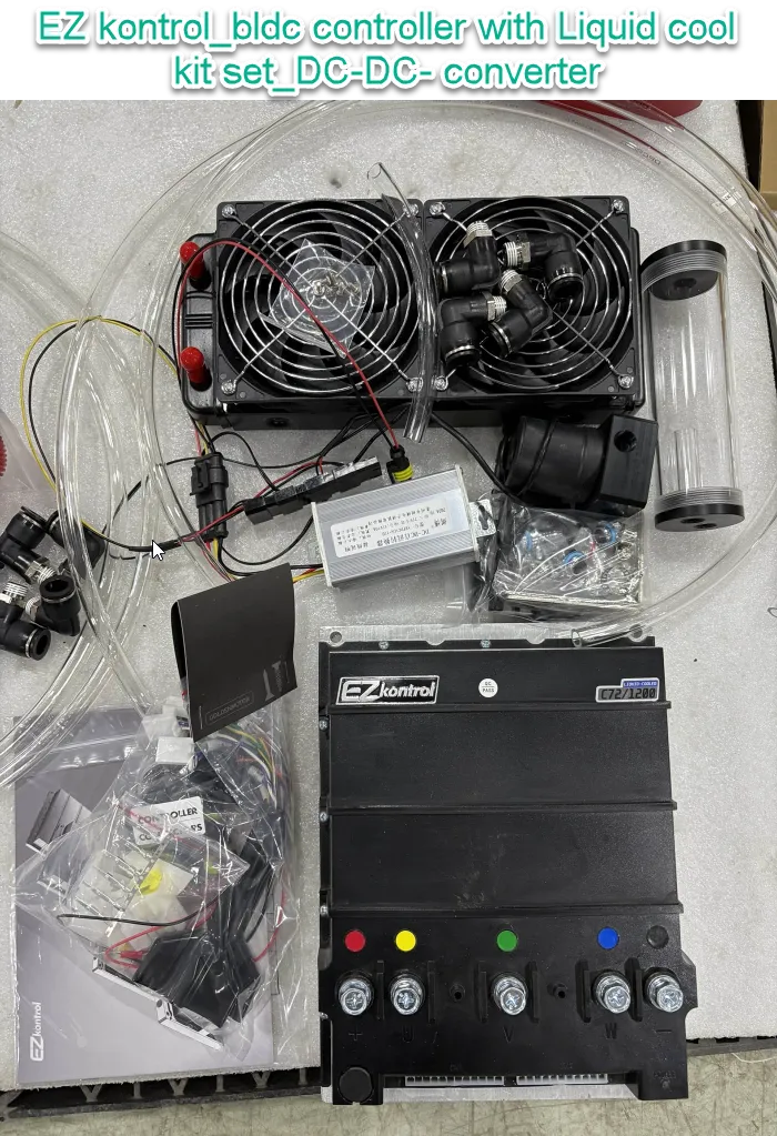 EZ kontrol_bldc controller with Liquid cool kit set_DC-DC converter