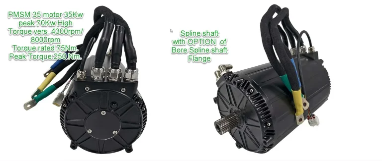 PMSM 35 motor 35Kw peak 70Kw High Torque vers. 250 Nm. 4300rpm 8000rpm