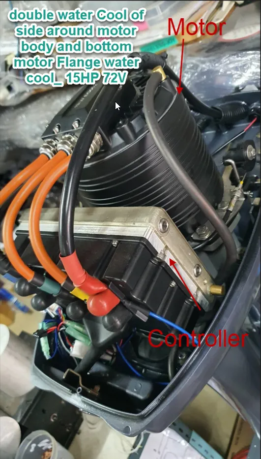 SVgreenest double water Cool of around motor and bottom motor Flange water cool_15HP