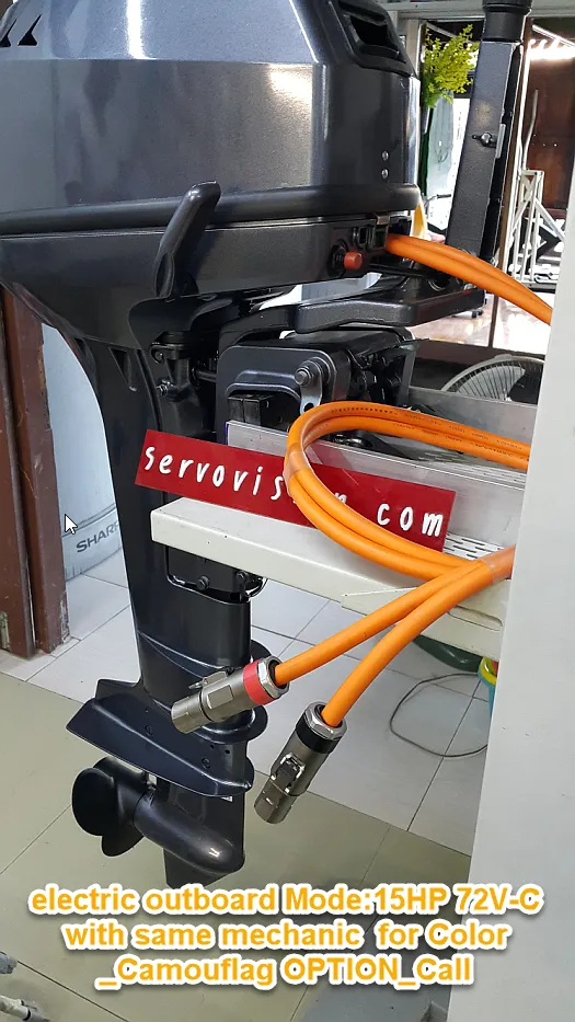 SV greenest Eco speed electric outboard 15HP 72V C for Color_Camouflag OPTION