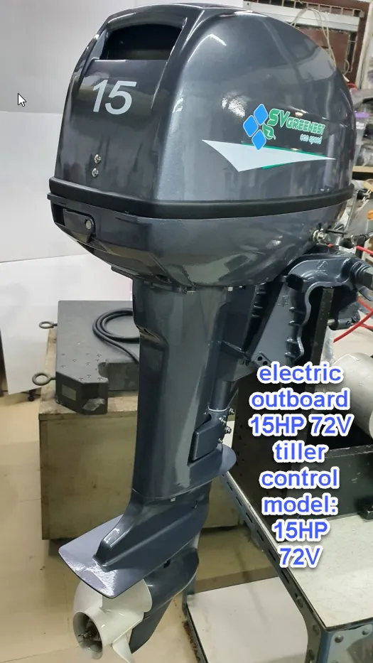 electric outboard 15HP 72V tiller Control High efficiency heavy duty