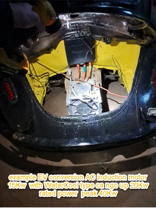 EV conversion AC induction motor 15Kw with WaterCool type 20Kw rated power peak 40Kw