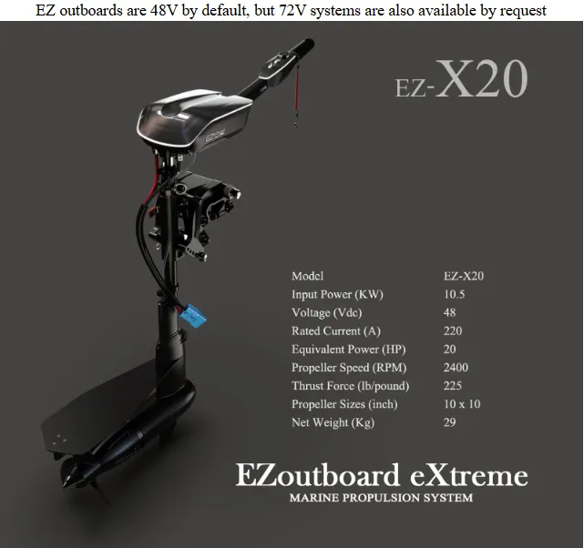 EZ-X20 electric outboard