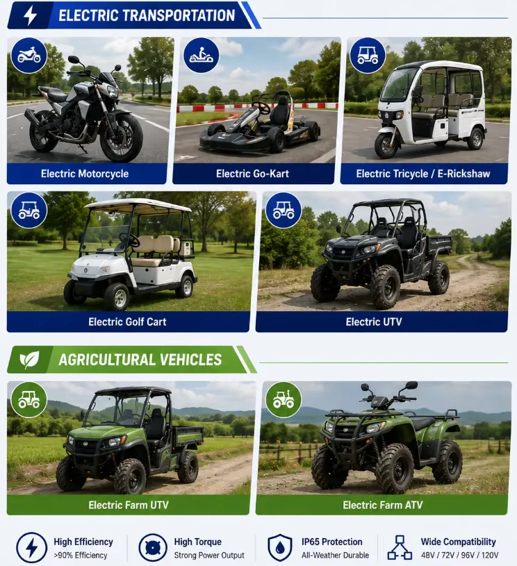 HPM5Kw applications ATV UTV Quad_ eBike