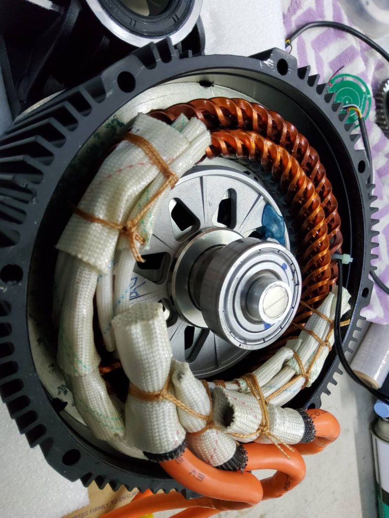 PMSM motorGEAR 8Kw-12Kw 72V,96V Hairpin copper winding highest output torque in less size better heat cool less heat rise highest efficiency longest life span