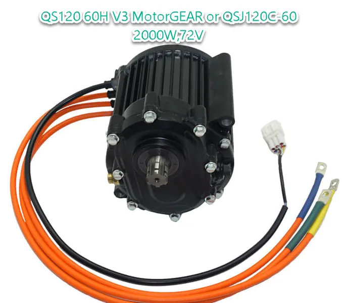 QS120 60H V3 MotorGEAR or QSJ120C-60 2000W,72V
